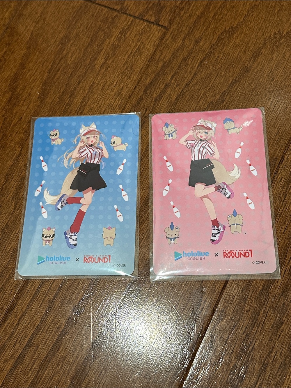 Round 1 x Fuwawa and Mococo Abyssgard sticker bundle of 2